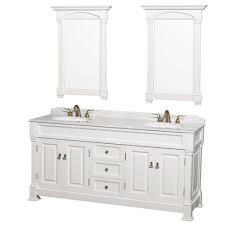 Beckett 72 inch double bathroom vanity in white, carrara cultured marble countertop, square sinks. Wyndham Collection Andover 72 In Double Vanity In White With Marble Vanity Top In Carrara White With Under Mount Sink Wcvtd72whcw The Home Depot