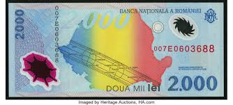 Banca națională a româniei, bnr) is the central bank of romania and was established in april 1880. Romania Banca Nationala A Romaniei 2000 Lei 1999 Pick 111a Lot 82413 Heritage Auctions
