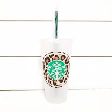 Leopard Print Starbucks Cup Reusable Starbucks Cup Starbucks Cup With Straw Starbucks Cups Custom Starbucks Cup Starbucks