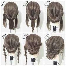 Updo Diy For Medium Length Hair Ile Ilgili Gorsel Sonucu Lowbunhairstylesshoul Diy Gor Up 2020 Orta Uzunlukta Sac Stilleri Kivircik Sac Kalin Saclar