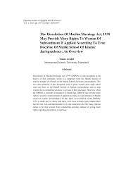 How do i find a muslim husband or wife? Pdf The Dissolution Of Muslim Marriage Act 1939 May Provide More Rights To Women Of Subcontinent If Applied According To True Doctrine Of Maliki School Of Islamic Jurisprudence An Overview