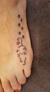 Tattoo Cat Cat Tattoo Animal Tattoo Cute Tattoo Small Tattoo Simple Tattoo Simple Small Tattoo Hand Tattoo Pawprint Tattoo Kitten Tattoo Cute Cat Tattoo