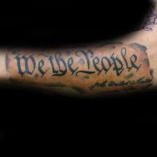 May 29, 2021 · after costar sherri shepherd joked about how her son jeffrey wouldn't care if she got a tattoo in his honor, williams said, i got a tattoo. We The People Tattoo With Flag Novocom Top