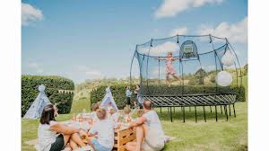 14 Ft Trampoline, Outdoor Exercise Bouncer Rebounders With 360-Degree  Safety Net And Steel Tube Legs, Bouncing Trampoline With Ladder And 72  Galvanized Springs For Backyard Park, Blue - Walmart.Com