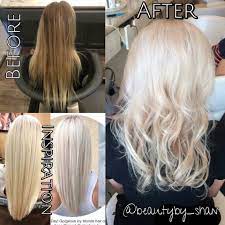 Before And After Inspiration Blonde Platinum Blonde Platinum Card Balayage Beautyby Shan Icy Blonde Hair Heavy Blonde Highlights Long Hair Styles