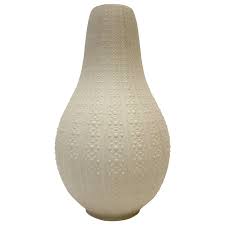 Cheap vases, buy quality home & garden directly from china suppliers:modern minimalist flower vase white ceramic matte vase with hemp rope for dried flower centerpiece crafts home table decoration enjoy free shipping worldwide! Heinrich And Co 1960s Matte White Porcelain Floor Vase With Relief Decoration For Sale At 1stdibs