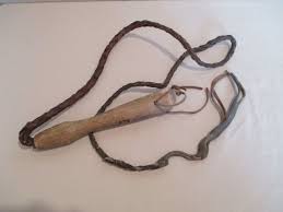 Whip Vintage Braided Leather Decorative Cabin Ranch Farm Cattle Brown Rodeo Cowboy Decor Western Wear Indiana Braided Leather Cowboy Decorations Bull Whip
