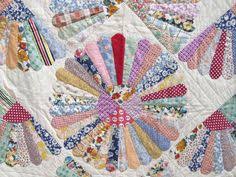 Antique vintage dresden plate quilt pattern hand stitched 70 x 74 feedsack fun. 180 Vintage Dresden Plate Quilts Ideas Dresden Plate Quilts Dresden Plate Quilts