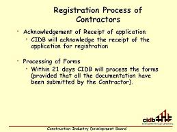 Standard form contracts are intended to make common agreements between suppliers and consumers more efficient and less costly. Construction Industry Development Board Umgeni Supplier Information Session