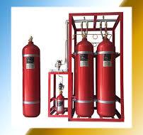 Inert Gas IG100 Fire Suppression System Cylinder Volume 80L 90L Enclosed  Flooding