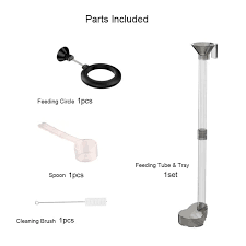 Clear Shrimp Feeding Tube and Dish Set for Aquarium