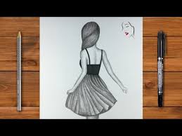 Pin on hairstyles for girls from i.pinimg.com various human hair bundles. How To Draw Hairstyles For Beginners A Girl With Cute Hairstyle Pencil Sketch The Crazy Sketch Youtube