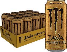 Monster energy drink caffeine amounts including over 40 varieties in over 50 countries. Java Monster Mean Bean 15 Ounce Pack Of 12 By Monster Energy Amazon De Grocery