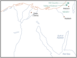 Map of the journeys of abraham in the old testament. Numbers