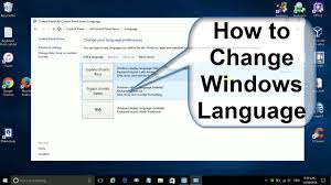 How To Change Windows 10 Language To English Or Language To Spanish Or Hindi Youtube