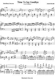 Time To Say Goodbye Sheet Music Andrea Boccelli Download Time To Say Goodbye Piano Sheet Music Free Pdf Do Piano Sheet Music Free Piano Sheet Music Sheet Music