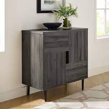Signature design mirimyn antique white wood accent cabinet by. Amazon Com Walker Edison Modern Color Pop Buffet Accent Entryway Bar Cabinet Storage Entry Table Living Dining Room 30 Inch Slate Grey Red Interior Furniture Decor