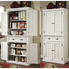 Tall Kitchen Pantry Storage Cabinet Utility Closet Distressed Solid Wood White Unbranded Kitchen Pantry Storage Cabinet Pantry Storage Cabinet Storage Cabinet