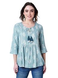 Ayukta Womens Regular Fit Tops (AYUK63_Blue X-Small) : Amazon.in: Clothing  & Accessories