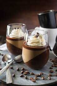 Mocha Panna Cotta With Mascarpone Cream Layer Upon Layer Of Chocolate Coffee And Cream Makes For One Rich Delic Desserts Coffee Dessert Panna Cotta Recipe