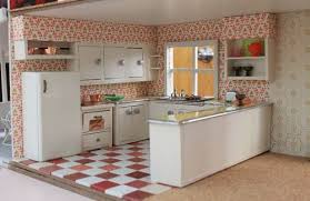 A Vintage Custom Kitchen For The Betsy Mccall Dollhouse Kitchen Design Small Barbie Kitchen Tiny House Kitchen