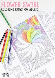 Download coloring pages swirls and use any clip art,coloring,png graphics in your website, document or presentation. 3 Flower Swirl Coloring Pages For Adults Easy Peasy And Fun