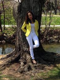 Pantalon Blanco Y Chaleco Amarillo Neon Fashion Women S Blazer Women