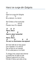 Harul ce curge din golgota karaoke instrumentala crestina. Harul Ce Curge Din Golgota Docx