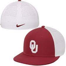Oklahoma Sooners Nike Players True Vapor Swoosh Dri Fit Performance Hat Crimson White Sooners Oklahoma Oklahoma Sooners