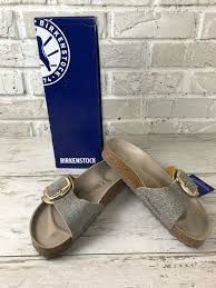 Birkenstock Arizona Big Buckle Rose Gold Birkenstock Madrid Big Buckle Blue Gold 38eu 7 Narrow Fit Us Nib Birkenstock Blue Sandals Buckle Sandals