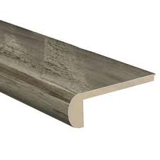 Image result for coretec stairs photos | luxury vinyl. Zamma Rustic Wood 1 In T X 4 1 2 In W X 94 In L Vinyl Flush Stair Nose Molding Stair Nosing Vinyl Stair Nosing Rustic Stairs