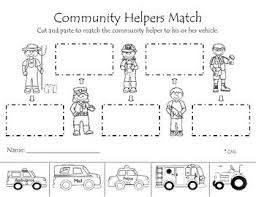 Community Helpers Assessment Activity Community Helpers Community Helpers Matching Community Helpers Preschool