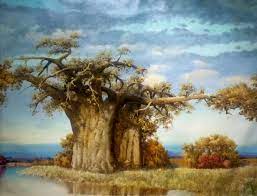 常铁中油画创作 面包树 秋 painting oil painting art