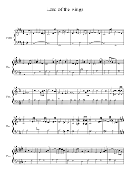 Lord Of The Rings Easy Piano Musescore Violin Sheet Music Piano Sheet Music Flute Sheet Music