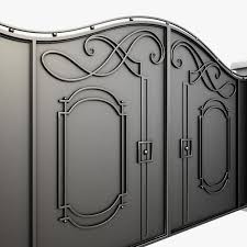 3d Model Of Wrought Iron Gate Iron Gate Design Wrought Iron Gate Designs Wrought Iron Gate