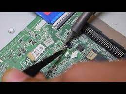 إصلاح تلفاز اضاءة الخلفية شغالة والشاشة بدون صورة lg 32cs460 youtube electronic components electronics electronic products