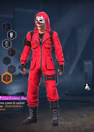 Gran Criminal Rojo Photo Poses For Boy Poses For Men Red Criminal Bundle Free Fire