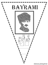 29 Ekim Pano Alfabe Sablonlari Boyama Sayfalari Flamalar