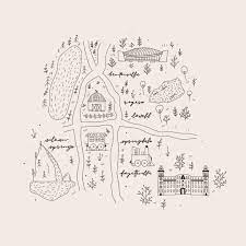 Nwa Map Illustration Map Sketch Illustrated Map Maps Illustration Design