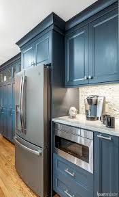 Rather Than Repositioning It Above The Cooktop The New Microwave Drawer Was Installed Below This Coffee Kitchen Remodel Microwave In Kitchen Microwave Drawer