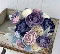 Wood Flower Bouquet Sola Wood Flower Wedding Bouquet Lilac Etsy Wood Flower Bouquet Flower Bouquet Wedding Wooden Flower Bouquet