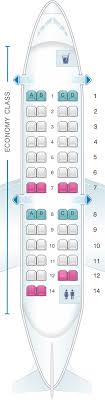 Seat Map Delta Air Lines Bombardier Crj 200 Expresjet