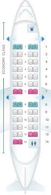 Seat Map Delta Air Lines Bombardier Crj 200 Expresjet