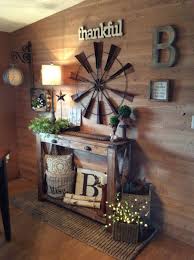 Put your entryway furniture to work for you by having it usher guests into your home. Farmhouse Shiplap Wall And Entry Table Decor Farm House Living Room Rustic Wall Decor