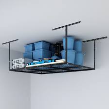 Moreover, the pulley system makes it easy to pull up the ladder as the weight gets divided. Best Overhead Garage Storage Racks Fleximounts