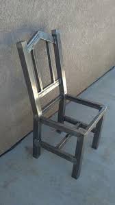 Articles Similaires A Chaire Industrielle Faite De Main Fer A Manger Table Chaise Heavy Duty Chaise Carree M Welded Furniture Iron Chair Wrought Iron Chairs