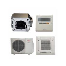 Return air sensors on every unit monitor room conditions and automatically adjust to maintain the temperature you choose. Fujitsu 9rlfcc 9 000 Btu 24 0 Seer Heat Pump Air Conditioner Ductless Ceiling Recessed Cassette Mini Split Auu9rlf Aou9rlfc Air Conditioners R Us