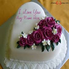 Maybe you would like to learn more about one of these? Purple Flower Love Wish Cake With Name Enamewishes