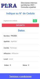 A continuación se muestra enlace al último resumen del padrón electoral remitido por el reniec, donde encontrará información acerca de los electores por distrito, provincia y departamento indicando el sexo, grado de instrucción y edad. Padron Plra 2021 For Android Apk Download