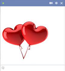 Two Heart Balloons Emoticon Love Heart Emoji Heart Balloons